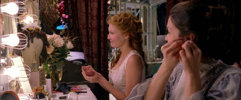 Mary Jane backstage at theater.