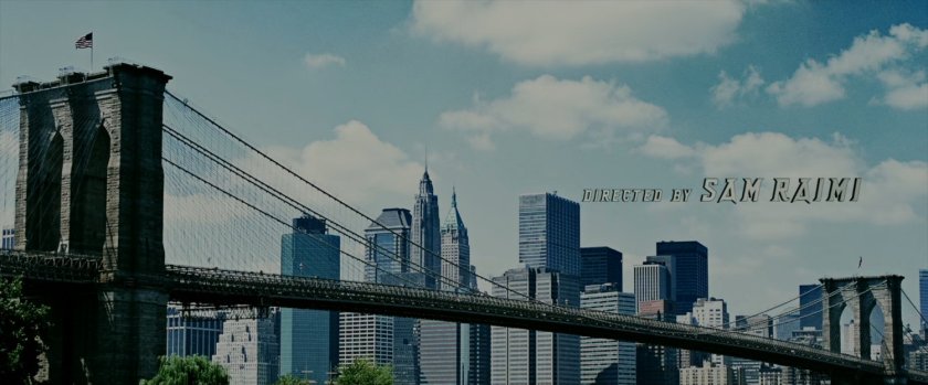 Brooklyn Bridge, text: Directed by Sam Raimi.
