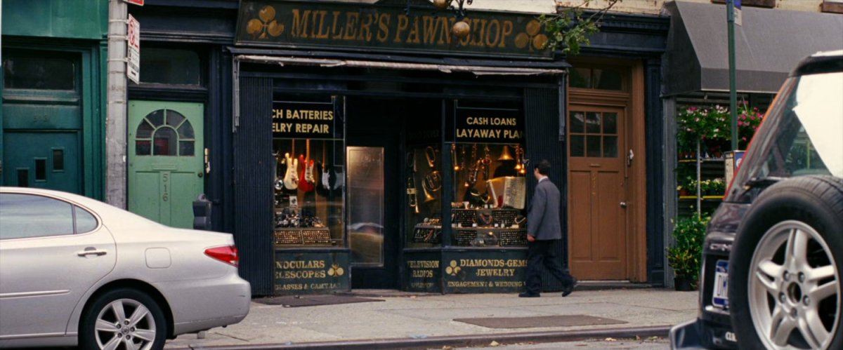 Exterior of Miller's Pawn Shop.
