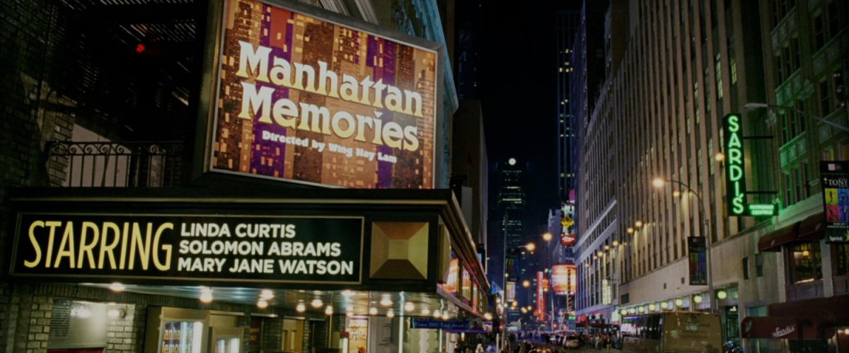 Exterior Broadhurst Theater and Sardi's.