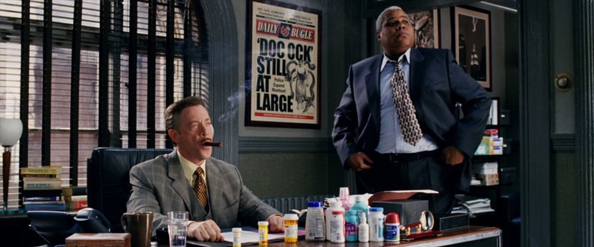 Interior of Daily Bugle offices.