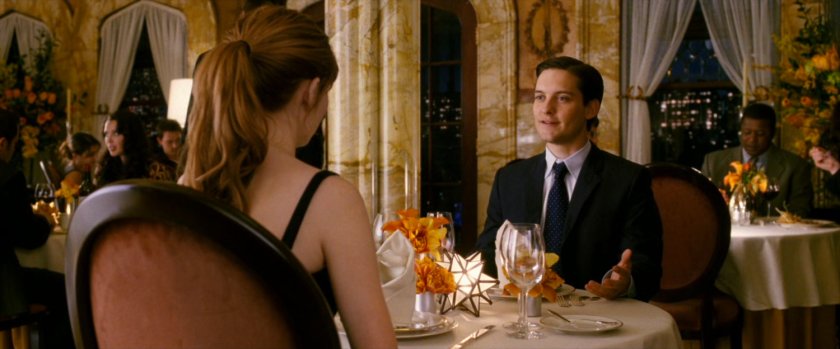 Mary Jane and Peter Parker inside Restaurant Constellation.
