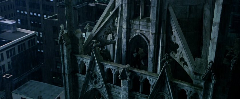 Exterior of gothic church.