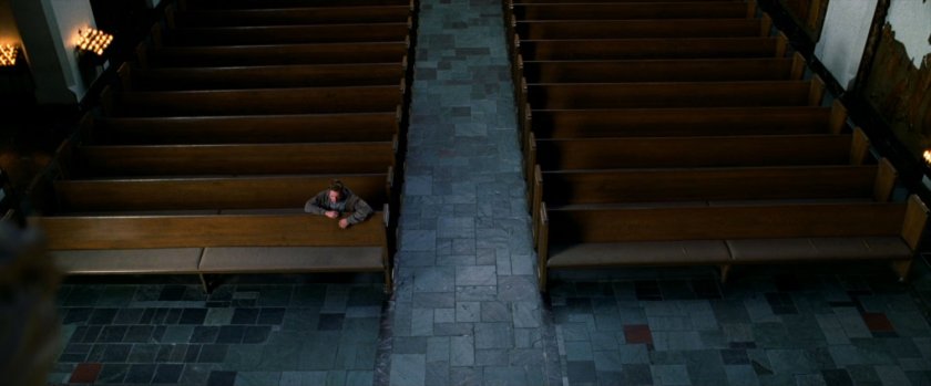Interior of gothic church.