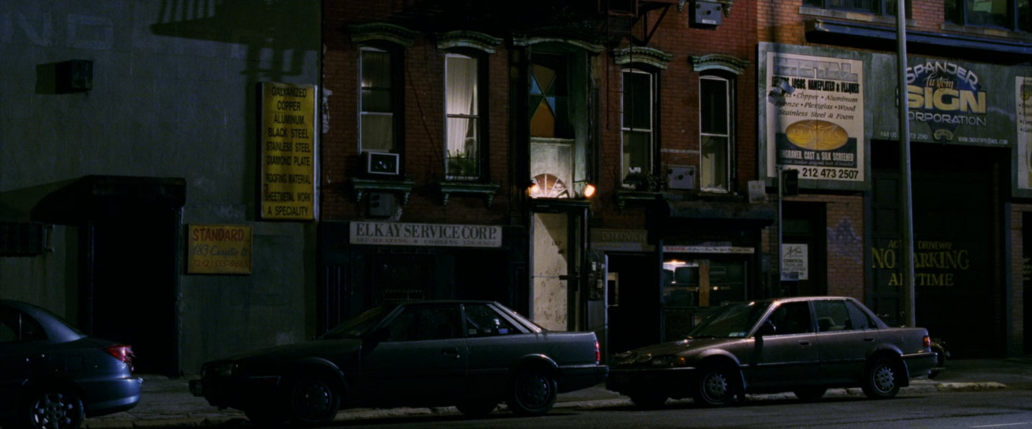 Exterior of Peter Parker's apartment building.