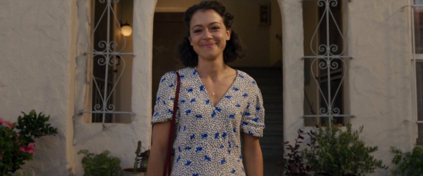 Jen Walters walks out of her apartment.