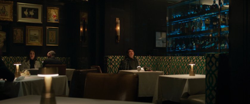 Todd at a table in the Hoof and Fleur restaurant.