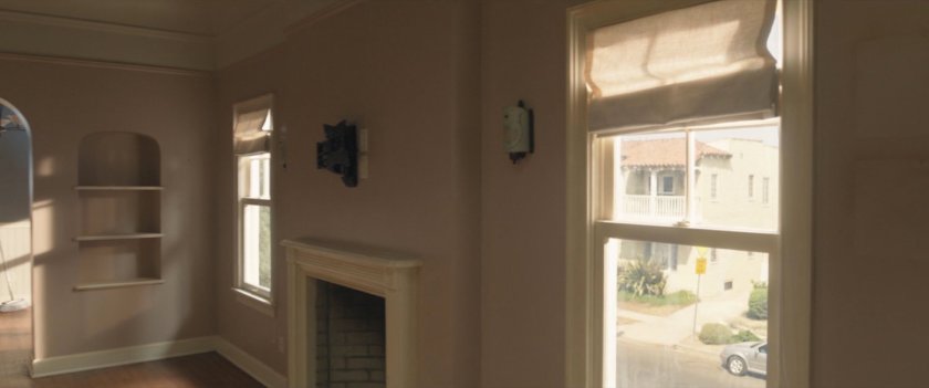 Looking out Jen Walters apartment window.