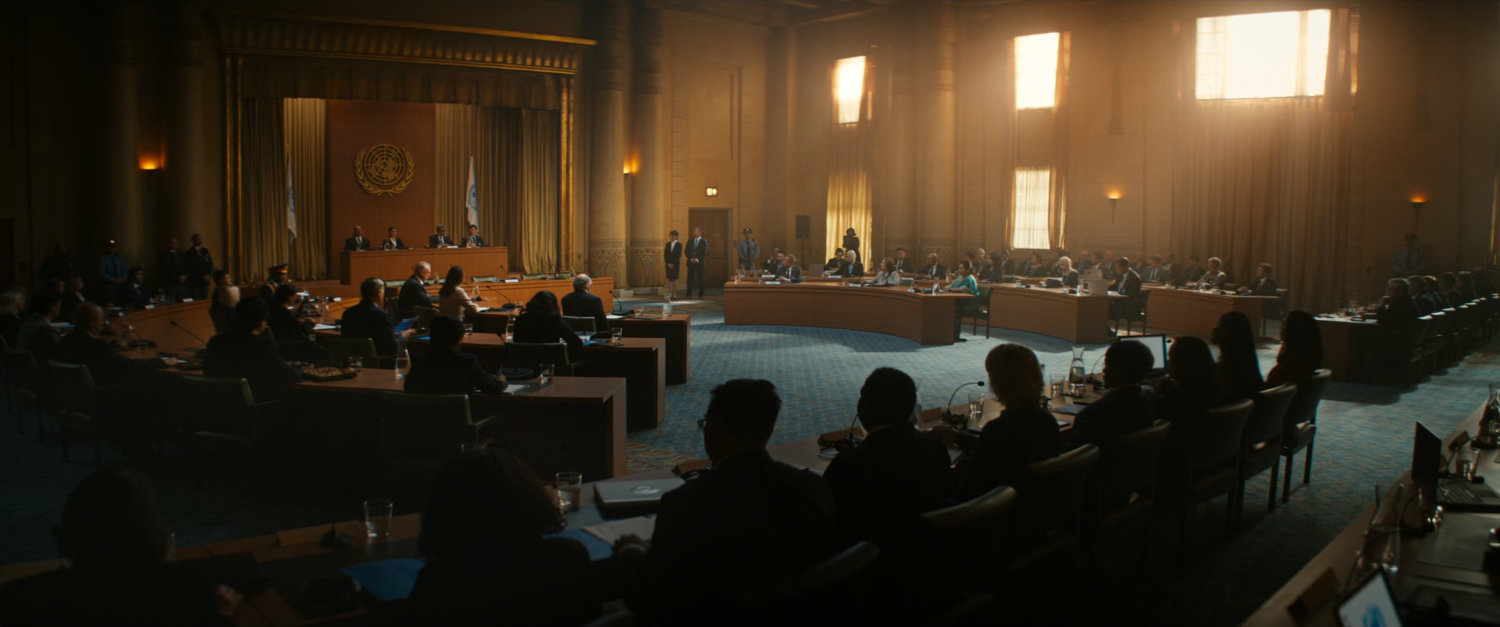 The inside of the United Nations in Geneva Switzerland.