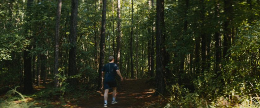 Everett Ross in the woods.