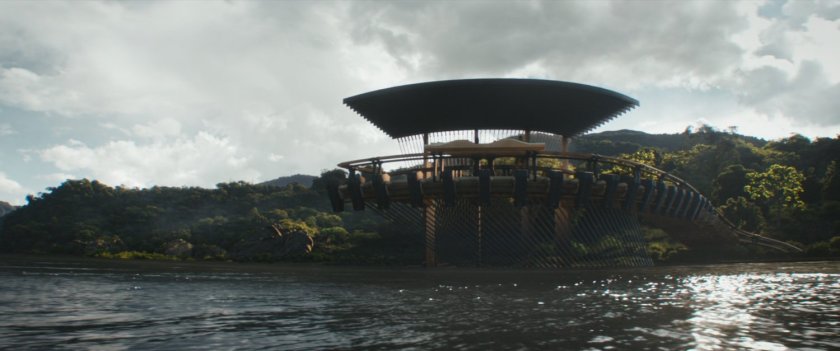 The Wakandan river outpost.