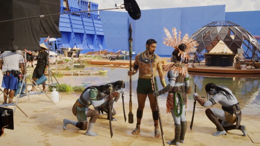 Behind the scenes shot of outdoor set for Rivertown.