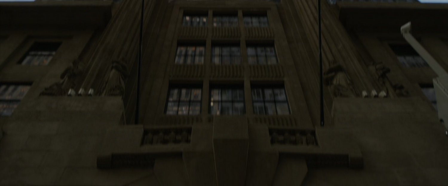 Exterior of Oscorp entrance.