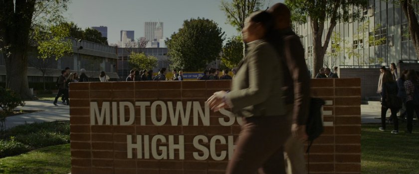 Exterior of Midtown Science High School.