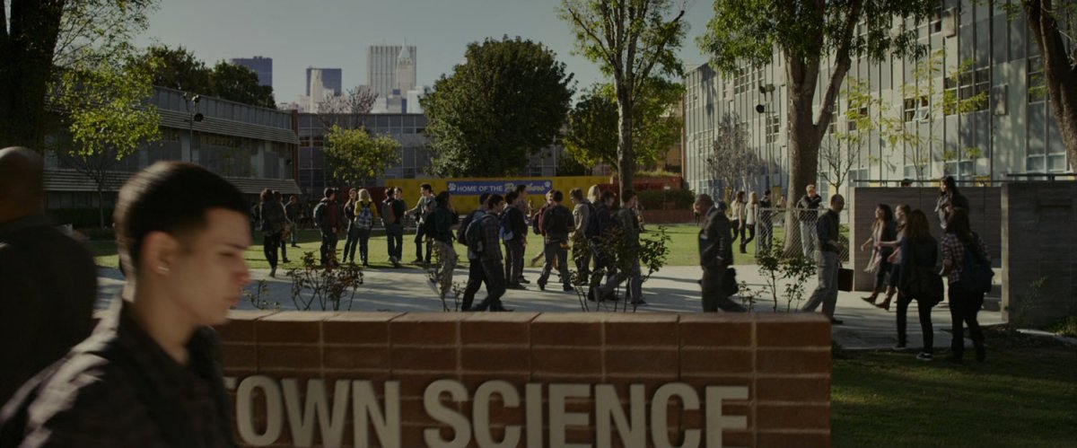 Exterior of Midtown Science High School.