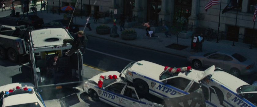 Robbers pulled out of armored car by webbing.