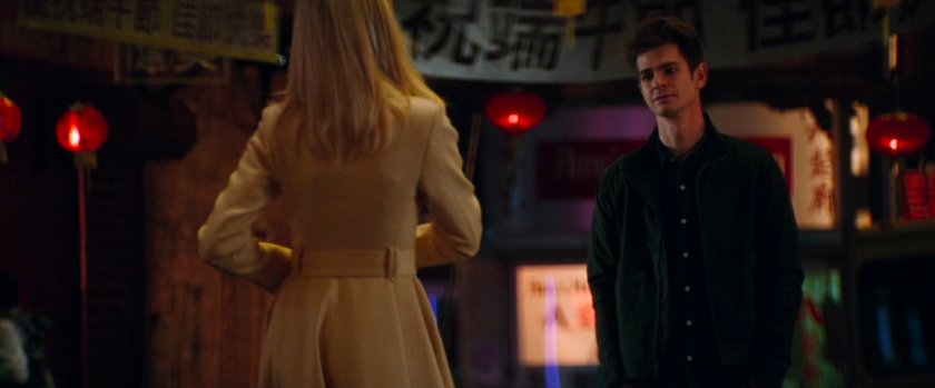 Gwen Stacy and Peter Parker in Chinatown.