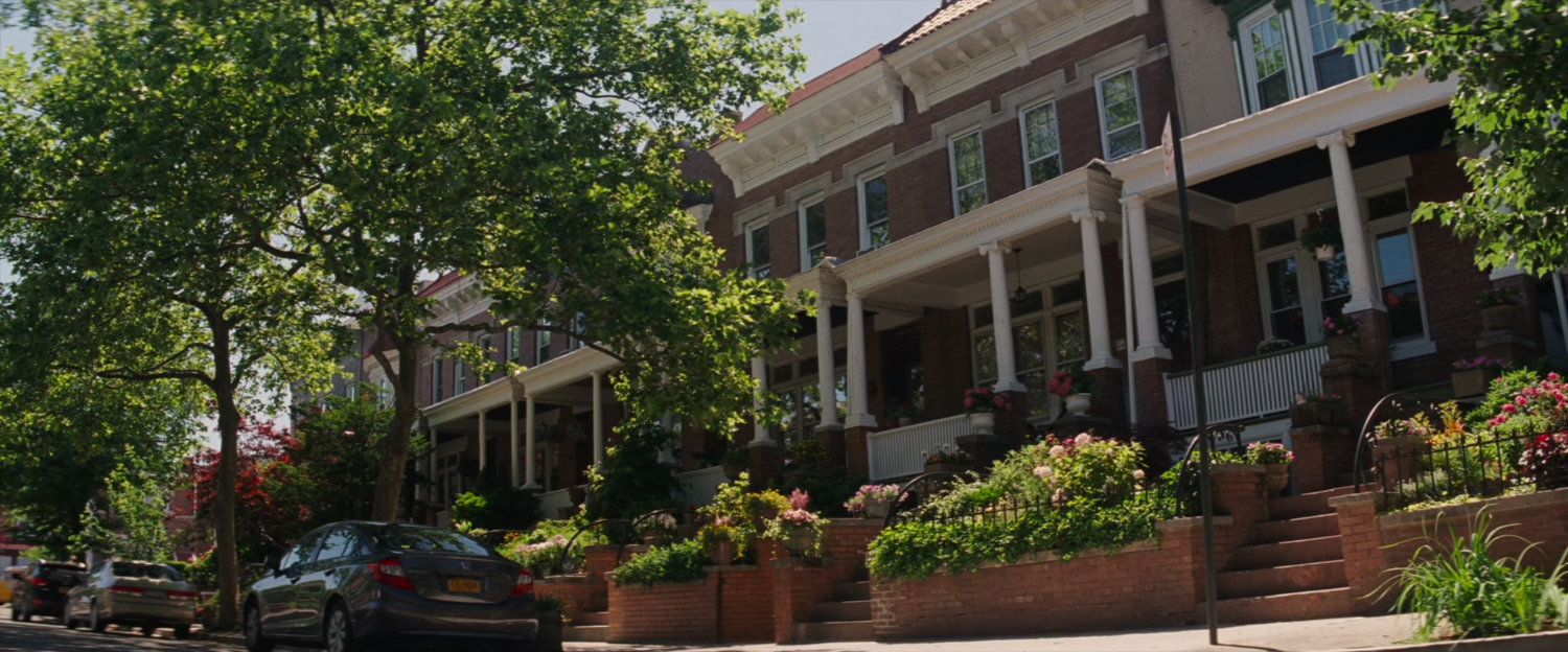Exterior of Ben Parker house.