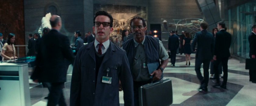 Security area and lobby of Oscorp Tower.