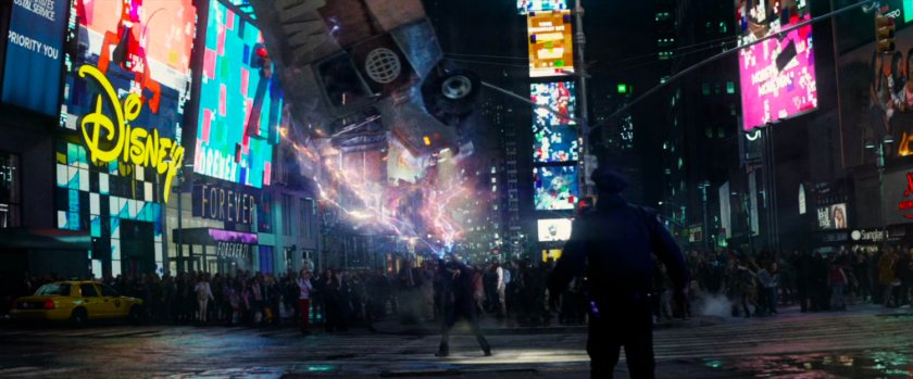Electro levitating a truck in Times Square.