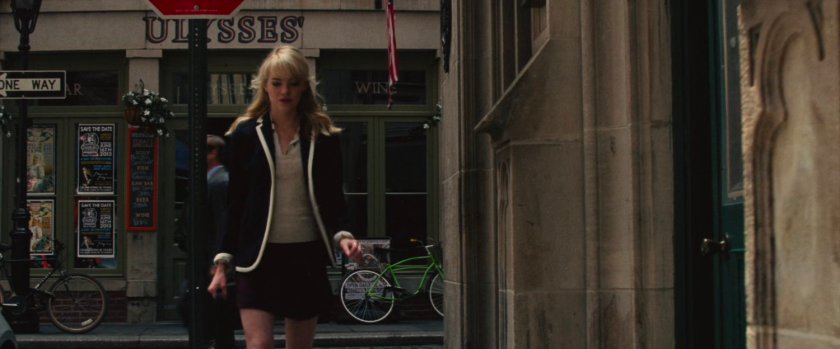 Gwen walking on Sidewalk.