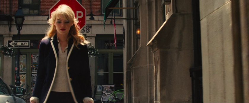 Gwen walking on Sidewalk.