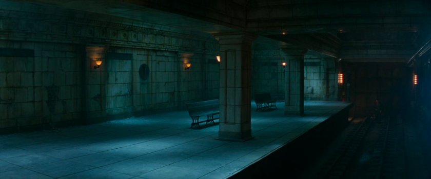 Underground abandoned subway station