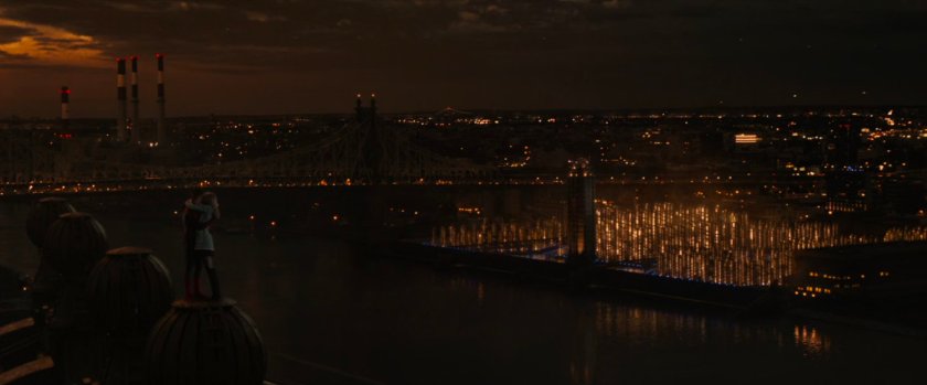 Aerial view of the Oscorp Power facility.