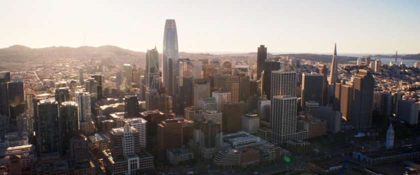 Aerial shot of downtown San Francisco.