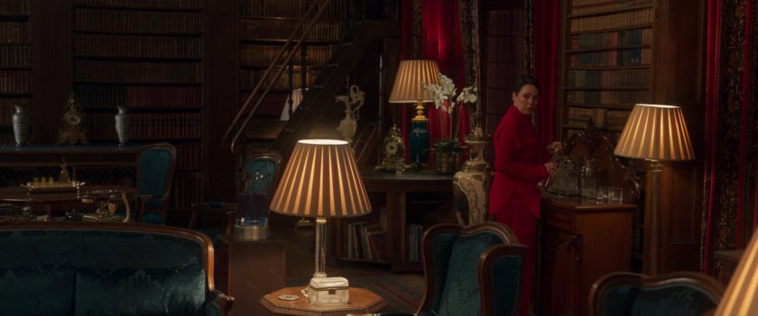 Sonya Falsworth in an ornate study.