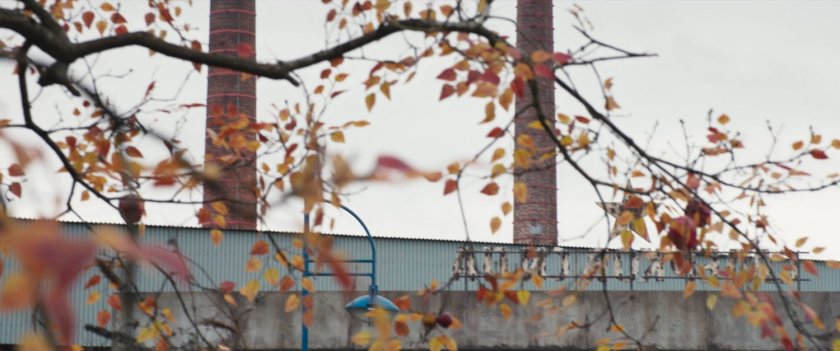 Two smokestacks outside New Skrullos.