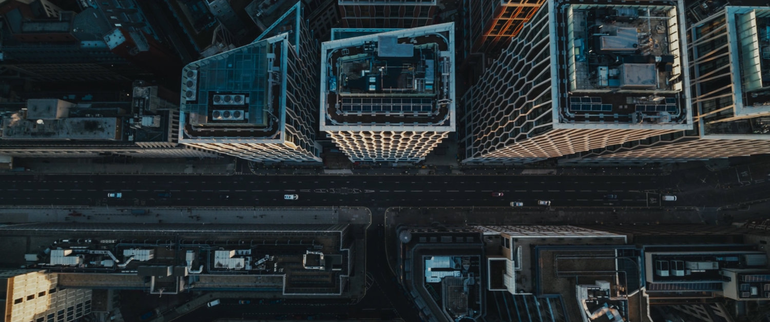 Aerial view of Moscow.