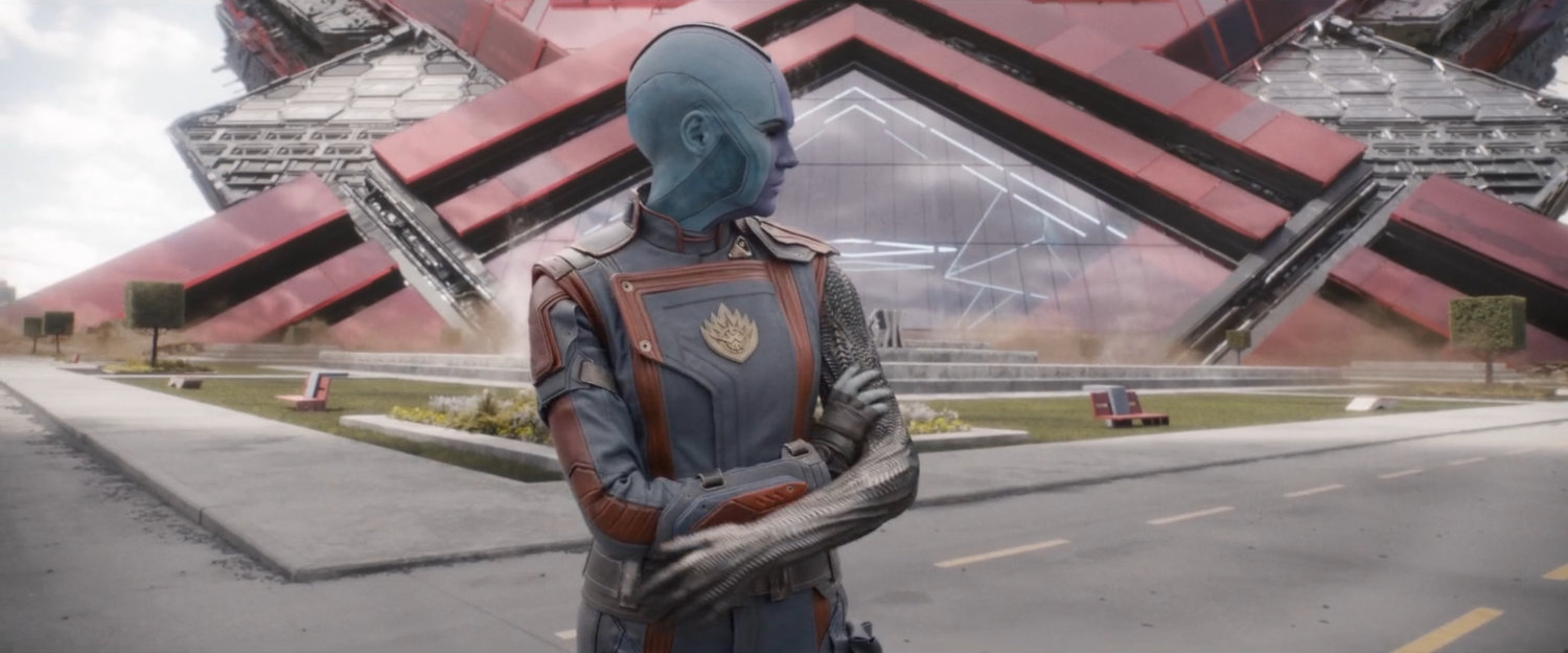 Nebula waiting in front of Arete Laboratories.