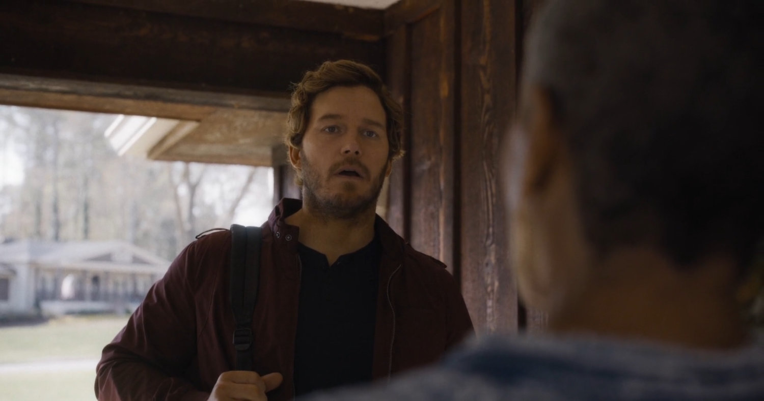 Peter Quill on the porch of his grandfathers St Louis house.
