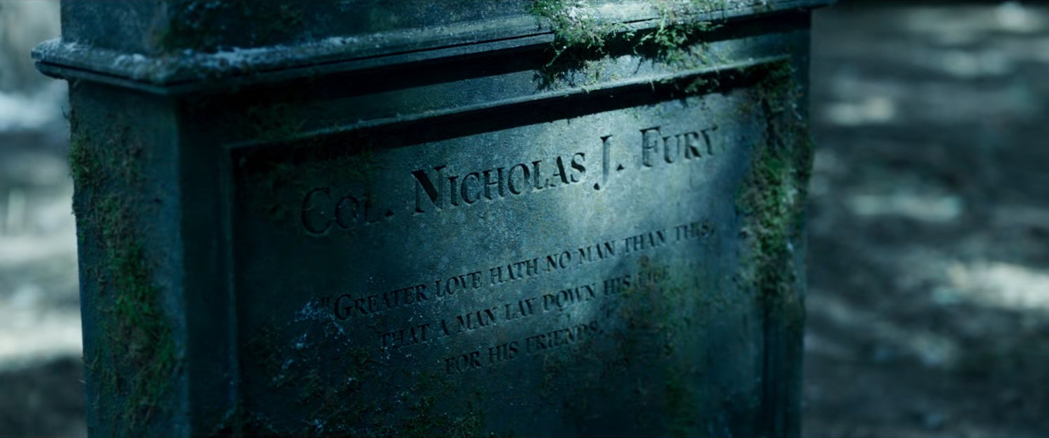 Fury tombstone in Scandinavian cemetery.