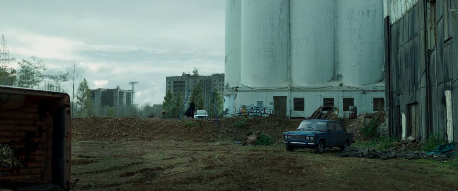 Exterior of New Skrullos, an abandoned nuclear facility.