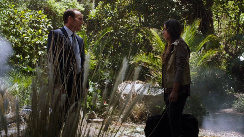 Coulson and Skye in Peruvian jungle.