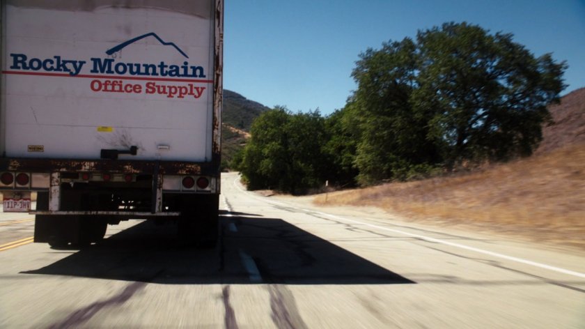 Semi truck on Colorado highway.