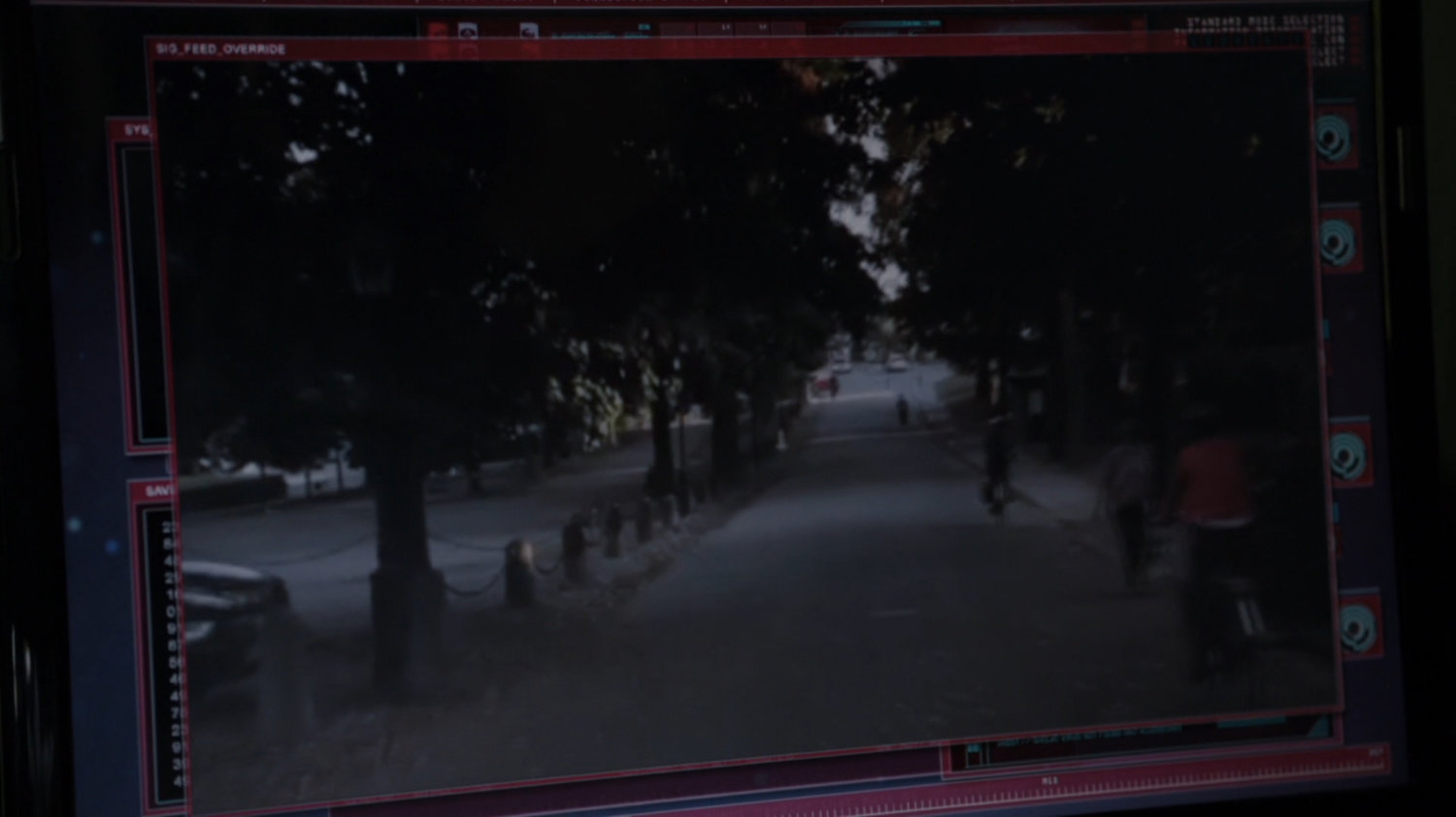 POV view of Zloda road on computer monitor.