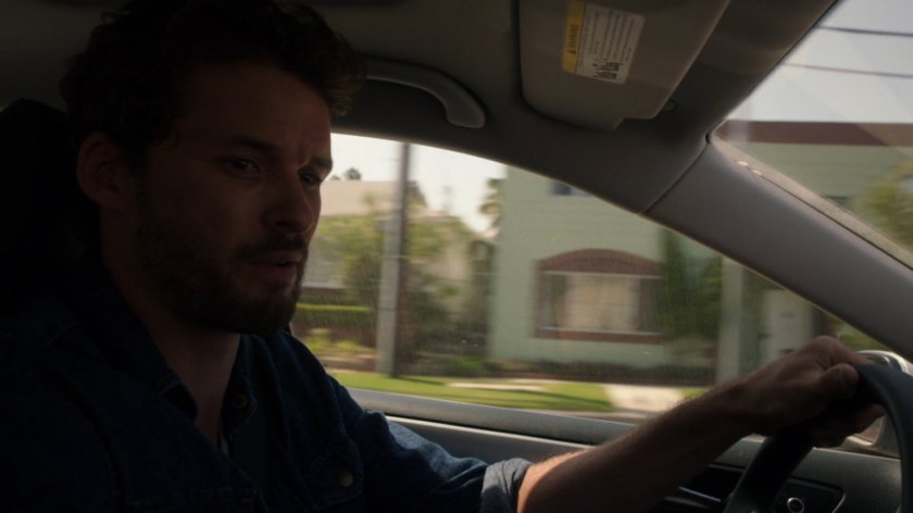 Miles Lydon driving on Austin street.