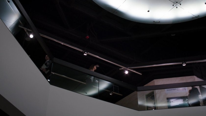 Interior view of balcony in The Hub.