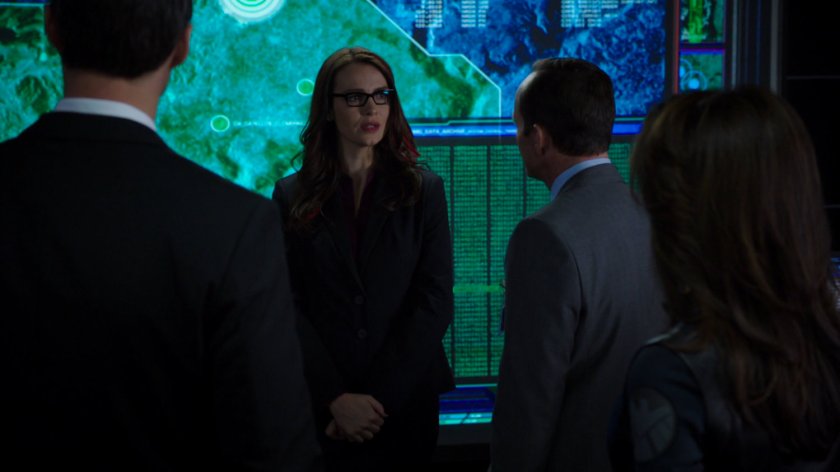Coulson and team speak with Victoria Hand in The Hub Operations section.