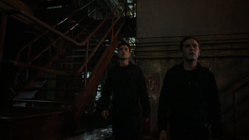 Ward and Fitz inside a Georgian power plant.
