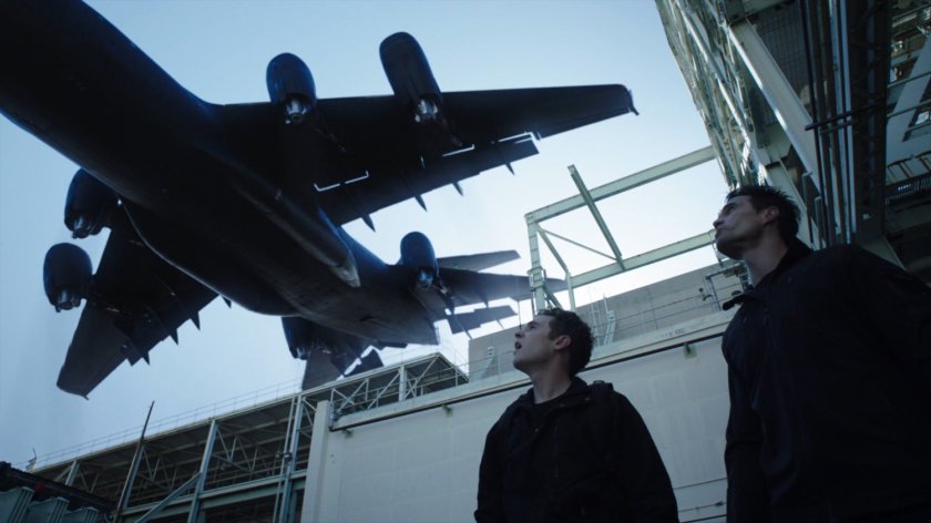 The Bus above Ward and Fitz at a Georgian power plant.