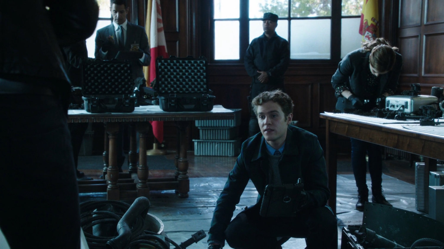Fitz in a Greenwich University office.