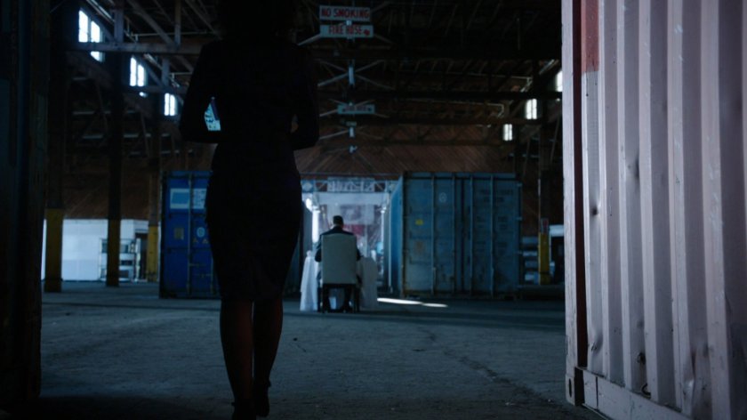 Raina in an abandoned warehouse in Oakland.
