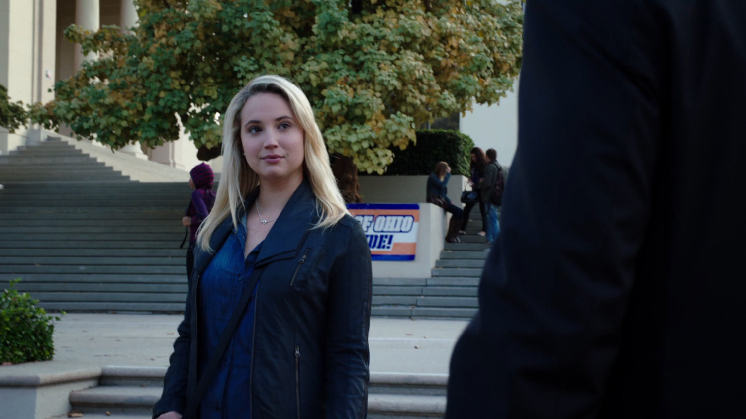 Laura Hayward on the campus of the University of Ohio.