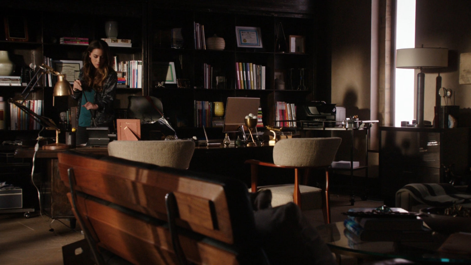 Interior of Lloyd Rathman's study.