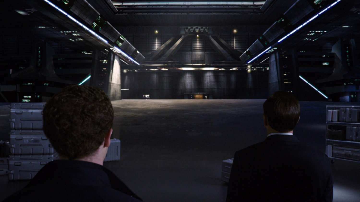 Interior of Providence hangar.