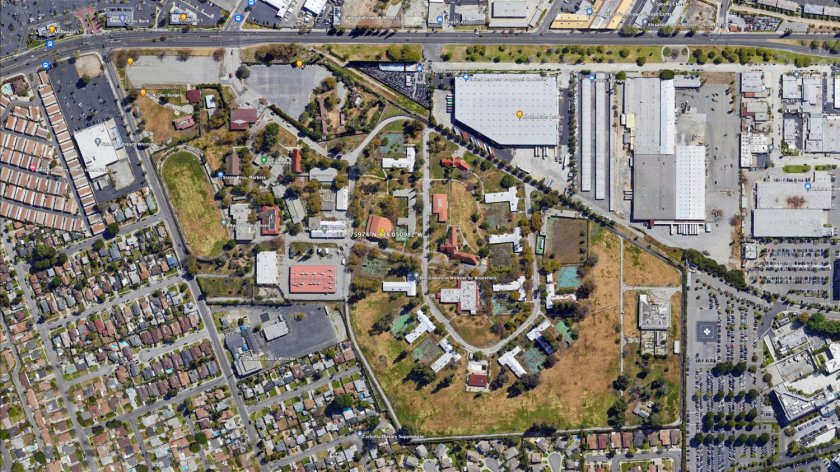 Aerial image of Fred C. Nelles Youth Correctional Facility, Whittier. Circa 2018